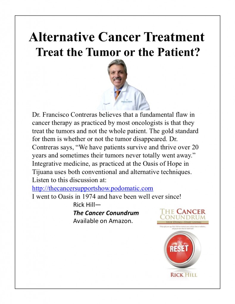 Do we treat the Tumor or the Patient?